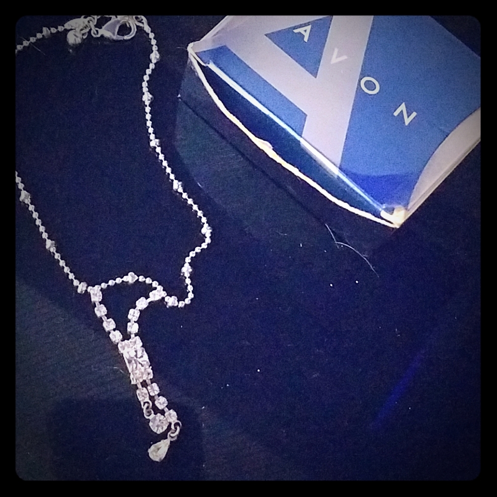 Rhinestone Drop Anklet